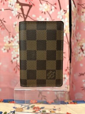 Louis Vuitton Damier Ebene Card Holder Wallet like-NEW Authentic COA